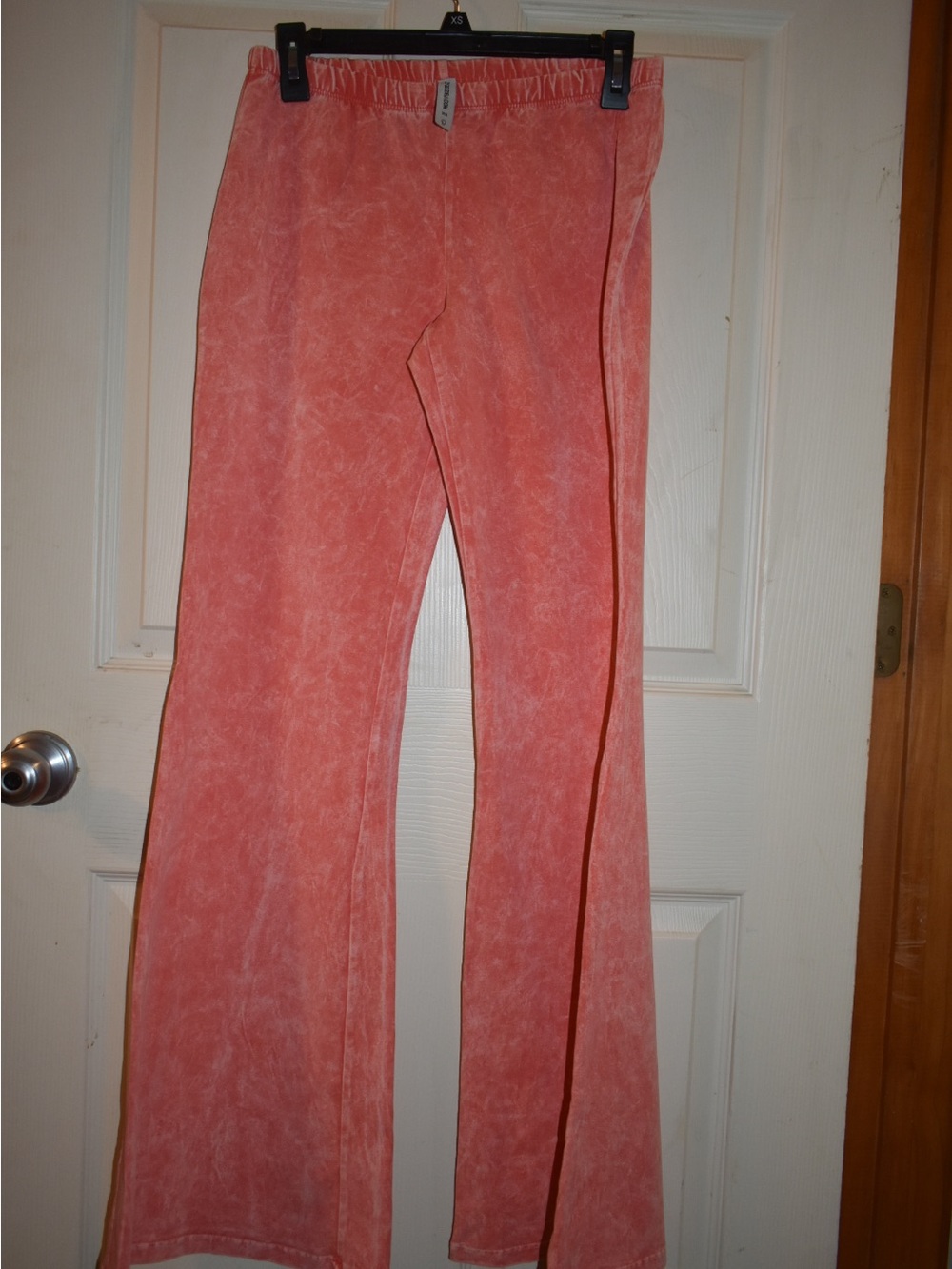 Coral Wash Boot-Cut Lounge Pants